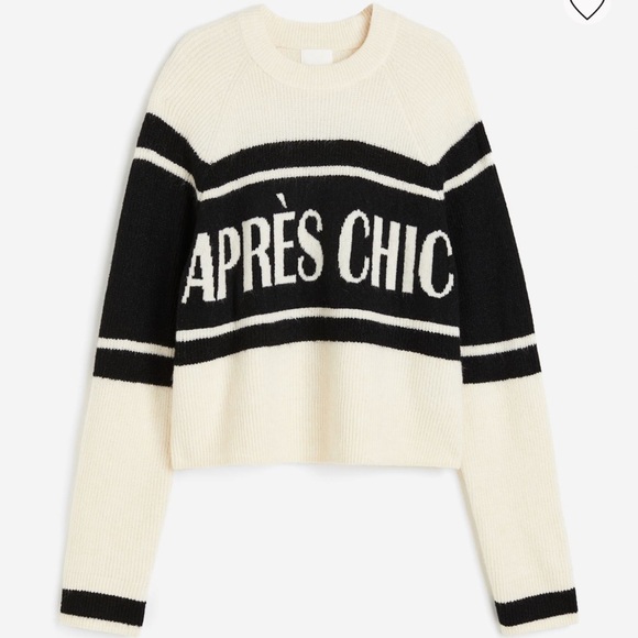 H&M Sweaters - H&M Jacquard Knit Sweater Apres Ski